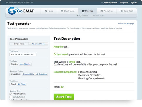 Test generator
